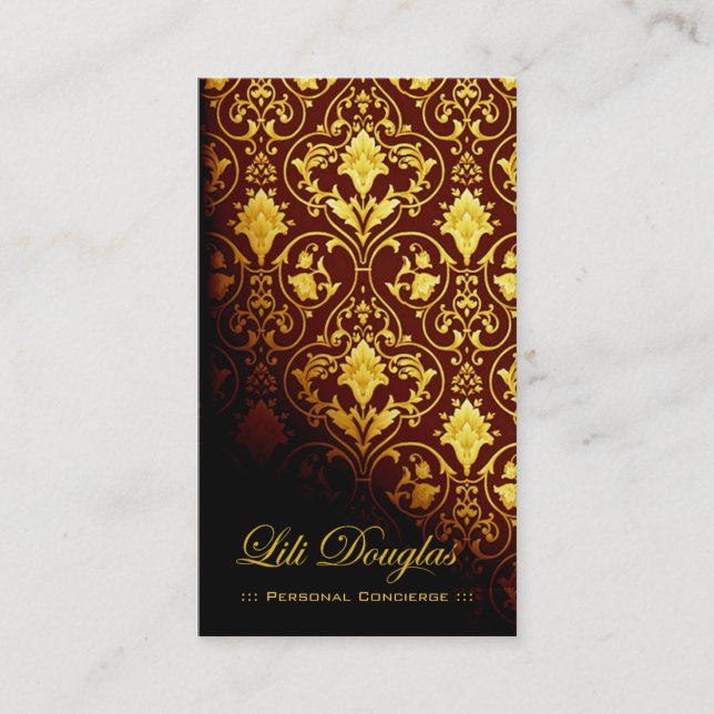 Tarjeta de visita elegante (de uso múltiple) - (Anverso)