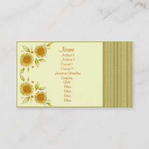 Tarjeta De Visita Elegante deco floral