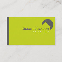 Tarjeta de visita elegante del agente inmobiliario