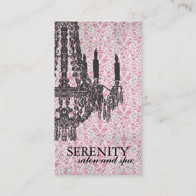 Tarjeta de visita elegante del balneario de la (Anverso)