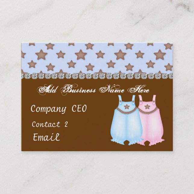 Tarjeta de visita ELEGANTE del boutique de la ropa (Anverso)