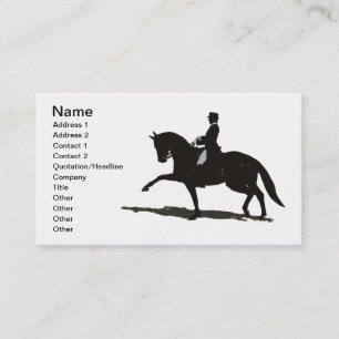 Tarjeta de visita elegante del caballo del