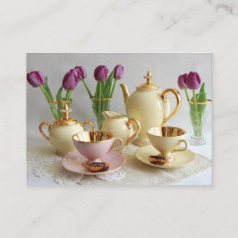 Tarjeta de visita elegante del café