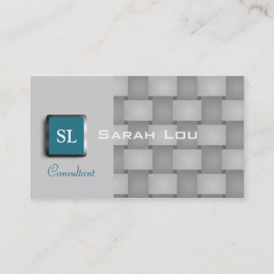 Tarjeta de visita elegante del consultor