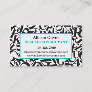Tarjeta de visita elegante del consultor del
