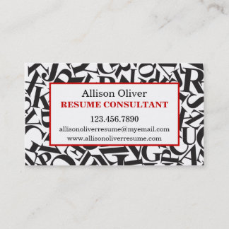 Tarjeta de visita elegante del consultor del