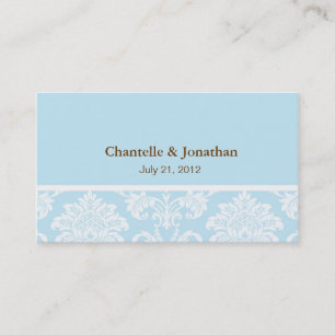 Tarjeta de visita elegante del damasco