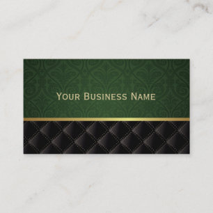 Tarjeta de visita elegante del damasco de Forest