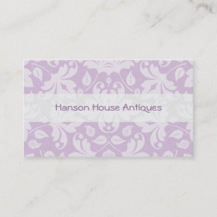 Tarjeta de visita elegante del damasco de la