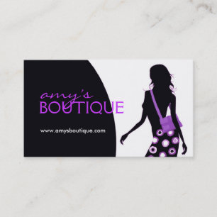Tarjeta de visita elegante del diseñador de moda