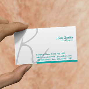 Tarjeta de visita elegante del diseño web de la