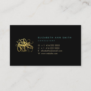 Tarjeta de visita elegante del efecto del Relieve