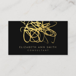 Tarjeta de visita elegante del efecto del Relieve