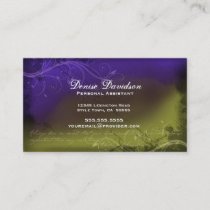 Tarjeta de visita elegante del Grunge