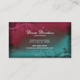 Tarjeta de visita elegante del Grunge 2