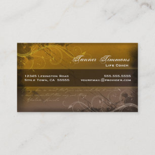 Tarjeta de visita elegante del Grunge 3