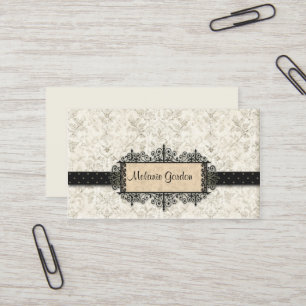 Tarjeta de visita elegante del marco
