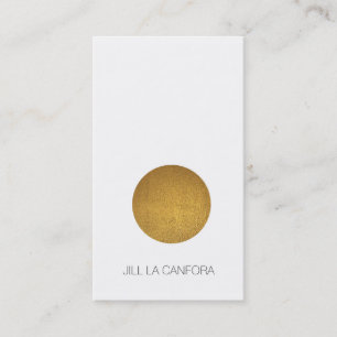 Tarjeta de visita elegante del punto del oro