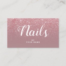 Tarjeta de visita elegante del purpurina de