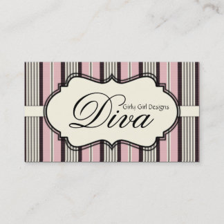 Tarjeta de visita elegante del rosa y del diseño
