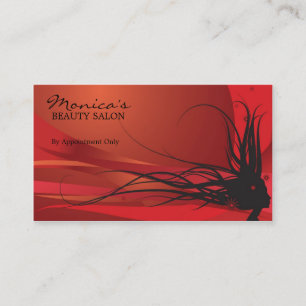 Tarjeta de visita elegante del salón de belleza