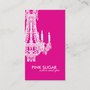 Tarjeta de visita elegante del salón y del