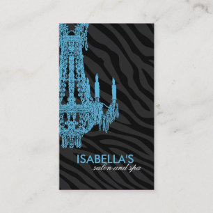 Tarjeta de visita elegante del salón y del