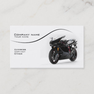 Tarjeta de visita elegante del superbike