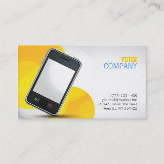 tarjeta de visita elegante del teléfono
