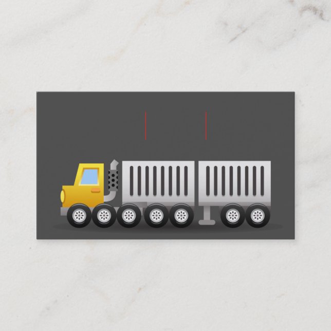 tarjeta de visita elegante del transporte del (Anverso)