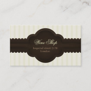 tarjeta de visita elegante del vintage con la
