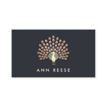 Elegante Diseñador de estilo Ruby Feather Peacock