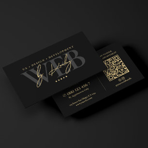 Tarjeta De Visita Elegante diseñador de interfaz de usuario UX de ap