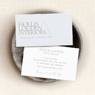 Tarjeta De Visita Elegante Diseñador de interiores profesional