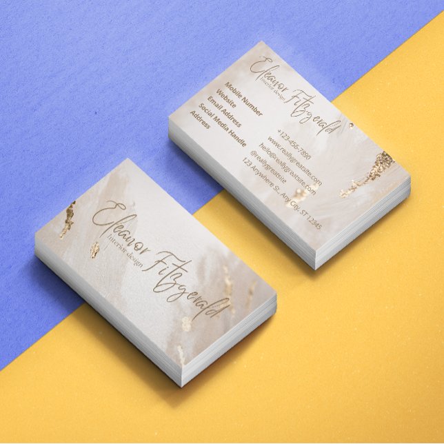 Tarjeta De Visita Elegante Diseñador Interior (Subido por el creador)