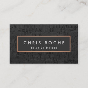 Tarjeta De Visita Elegante Diseñador Interior Tablero De Cuadros De