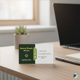 Tarjeta De Visita Elegante Diseño Clásico Minimalista Para Profesion