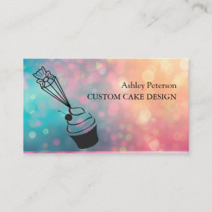 Tarjeta De Visita Elegante diseño de pasteles Personalizados