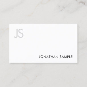 Tarjeta De Visita Elegante diseño elegante monogramado estilo modern