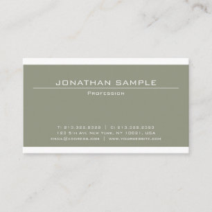 Tarjeta De Visita Elegante diseño elegante profesional de lujo moder