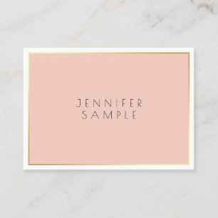 Tarjeta De Visita Elegante Diseño Elegante Sleek Profesional Moderno