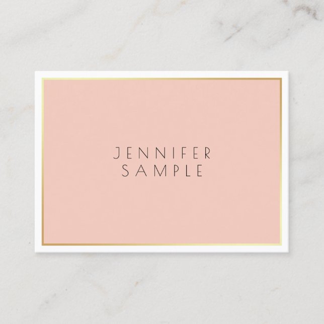 Tarjeta De Visita Elegante Diseño Elegante Sleek Profesional Moderno (Anverso)
