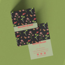 Elegante diseño floral con un fondo oscuro