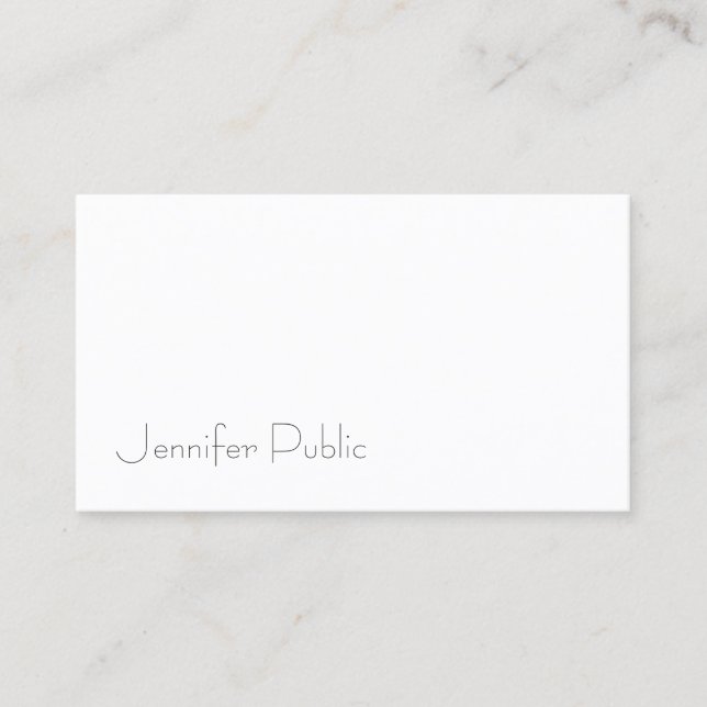 Tarjeta De Visita Elegante Diseño Gráfico Simple Diseño Moda Moderna (Anverso)