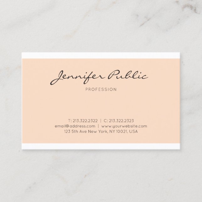 Tarjeta De Visita Elegante Diseño Gráfico Sleek Plano Profesional (Anverso)