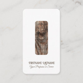 Tarjeta De Visita Elegante diseño interior de madera minimalista