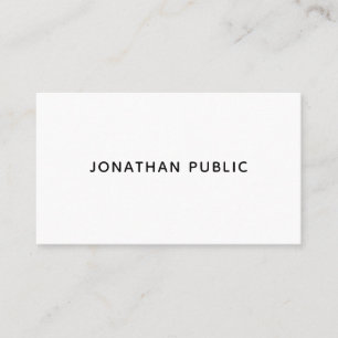 Tarjeta De Visita Elegante diseño minimalista moderno mate