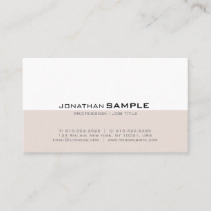 Tarjeta De Visita Elegante diseño minimalista moderno profesional