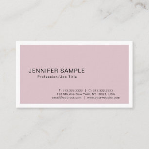 Tarjeta De Visita Elegante diseño Minimalista moderno y moderno