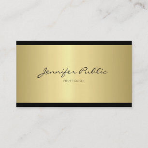 Tarjeta De Visita Elegante diseño Minimalista profesional de oro mod